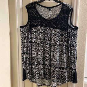 rxb peekaboo long sleeve womens blouse - XL